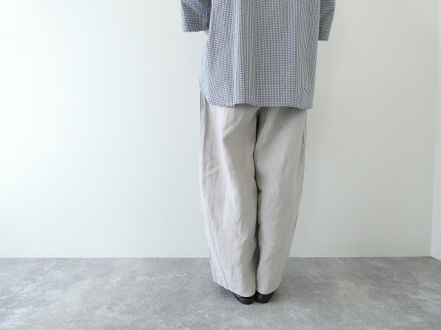 TRAVAIL MANUEL(トラバイユマニュアル) フレンチリネンキャンバスコクーンパンツの商品画像2