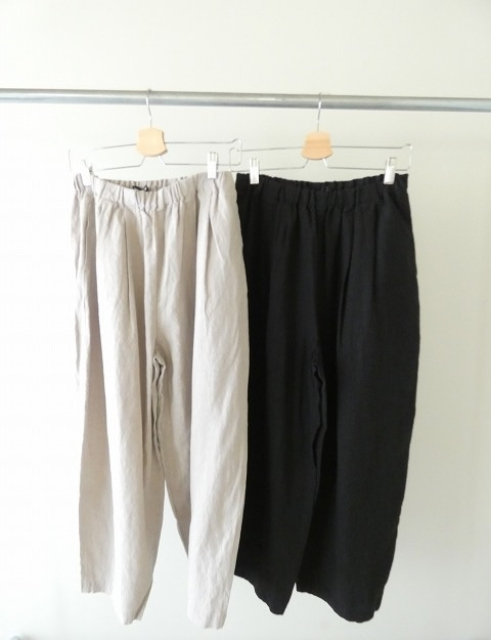 TRAVAIL MANUEL(トラバイユマニュアル) フレンチリネンキャンバスコクーンパンツの商品画像3
