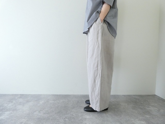 TRAVAIL MANUEL(トラバイユマニュアル) フレンチリネンキャンバスコクーンパンツの商品画像4