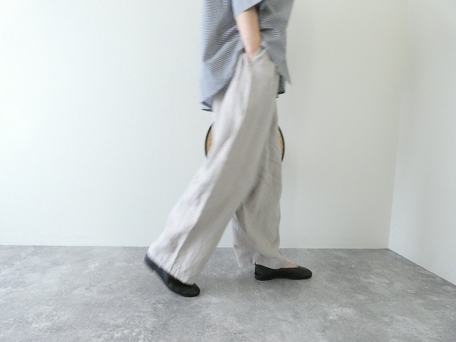 TRAVAIL MANUEL(トラバイユマニュアル) フレンチリネンキャンバスコクーンパンツの商品画像5