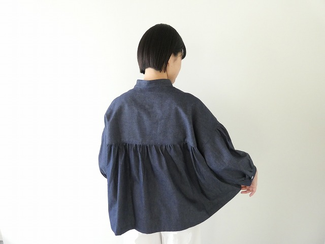 LinenYa(リネンヤ) スタンドカラーブラウスの商品画像2