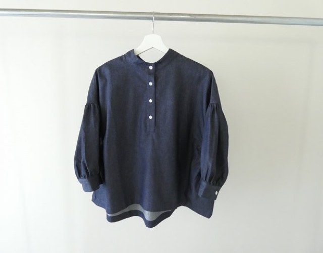 LinenYa(リネンヤ) スタンドカラーブラウスの商品画像3