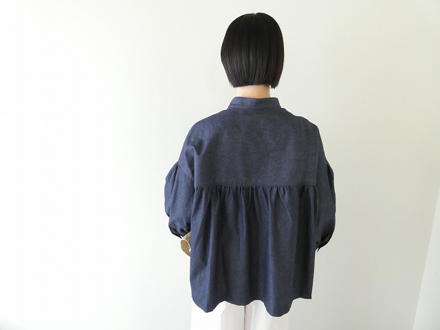 LinenYa(リネンヤ) スタンドカラーブラウスの商品画像5