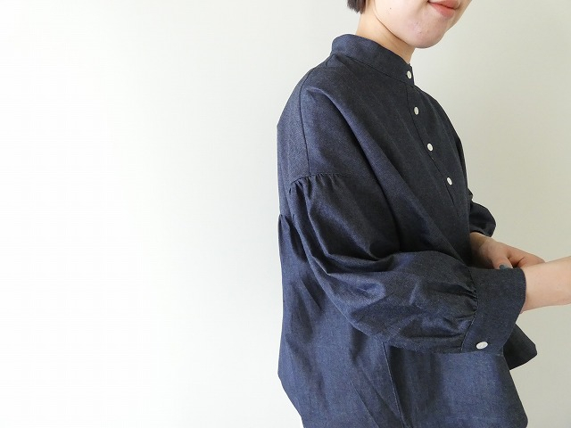 LinenYa(リネンヤ) スタンドカラーブラウスの商品画像6