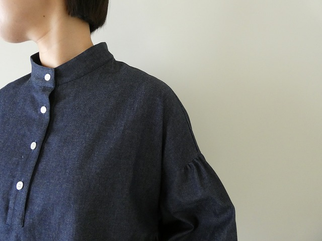LinenYa(リネンヤ) スタンドカラーブラウスの商品画像7
