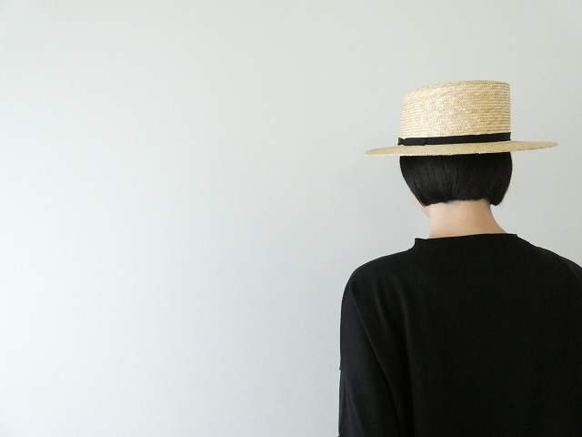 LinenYa(リネンヤ) ボートネック5分袖ニットの商品画像6