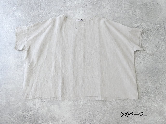 TRAVAIL MANUEL(トラバイユマニュアル) フレンチリネンキャンバスワイドプルオーバーの商品画像11