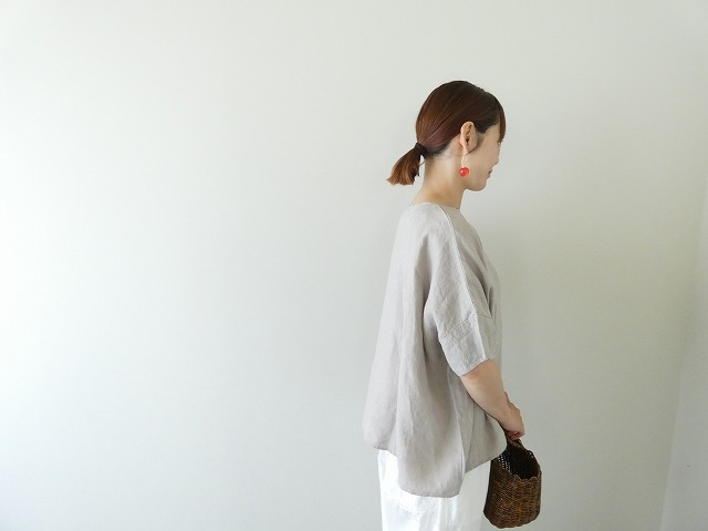 TRAVAIL MANUEL(トラバイユマニュアル) フレンチリネンキャンバスワイドプルオーバーの商品画像4