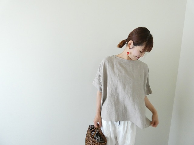 TRAVAIL MANUEL(トラバイユマニュアル) フレンチリネンキャンバスワイドプルオーバーの商品画像5