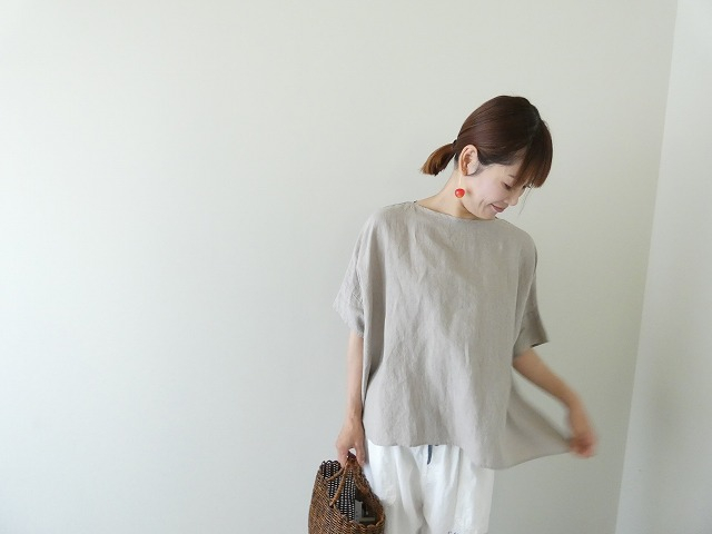 TRAVAIL MANUEL(トラバイユマニュアル) フレンチリネンキャンバスワイドプルオーバーの商品画像6