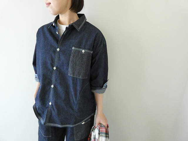 HAYATE デュアルシーズンデニム ステッチ沢山シャツ