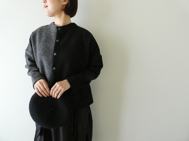 【再入荷】トラベルウールプレミアバイカラーカーディガン