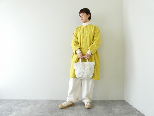 ガーメントダイポプリンラグランドレス