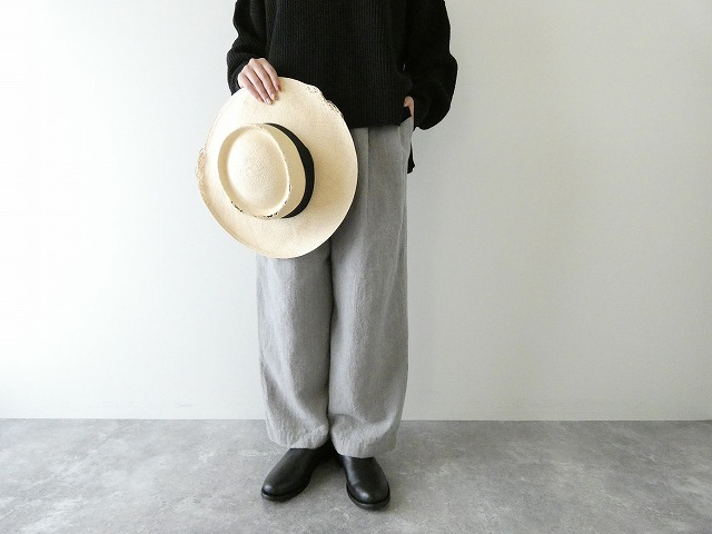 ウールリネンミルド2タックトラウザーズ
