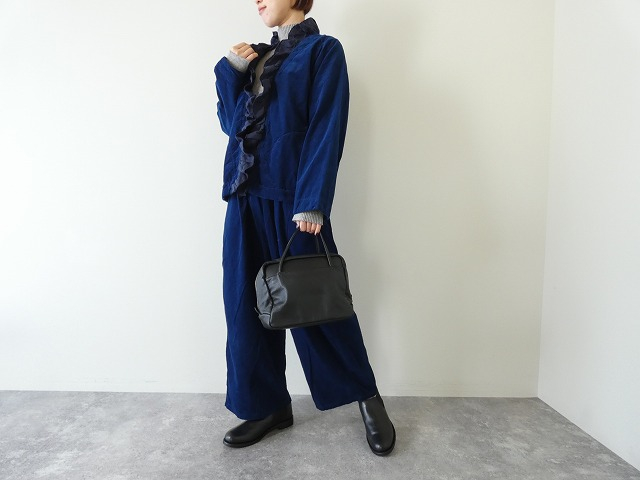 コーデュロイギャザーフリルジャケット