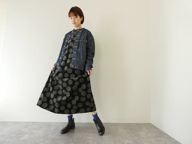 ドットコーデュロイドレス