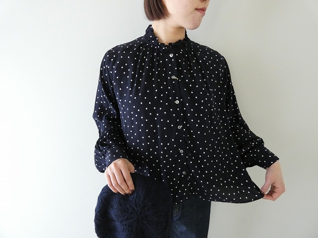 IPEKER プリントドットシャツ