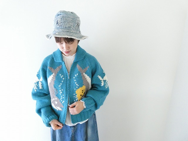 ハンドニット PECKISH TROUT ZIPボレロ