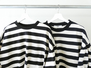 UNIVERSAL SEVEN(ユニヴァーサル セブン) 度詰め天竺ボーダーギャザーパフプルオーバーの商品画像16