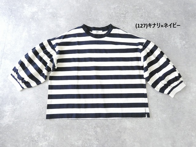 UNIVERSAL SEVEN(ユニヴァーサル セブン) 度詰め天竺ボーダーギャザーパフプルオーバーの商品画像28