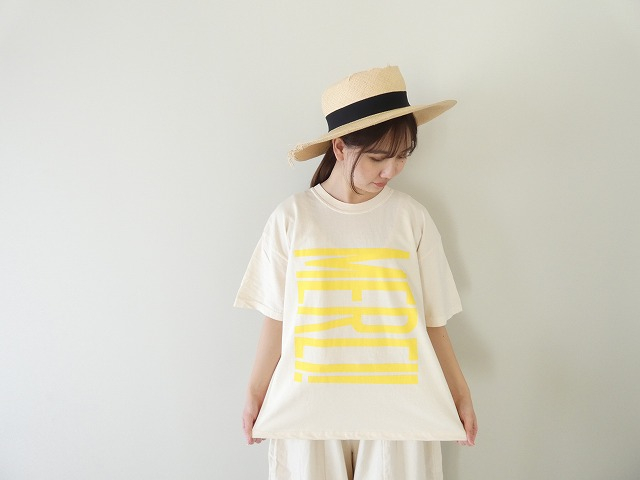 ピグメントTシャツ MERCI