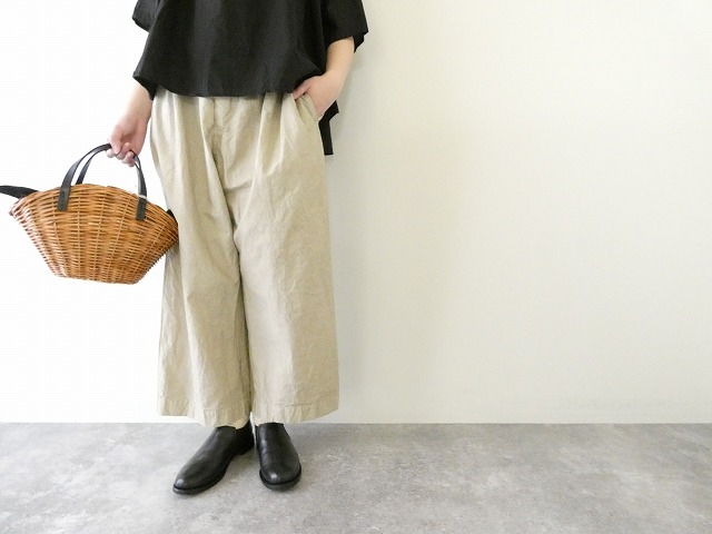 テーパードタックガーメントダイパンツ