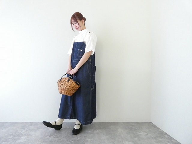 快晴堂(かいせいどう) HAYETE・Duty Wear小さな造船所のワークウエア6オンスデニムBIGオーバーオールスカートの商品画像1