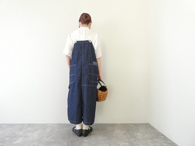 快晴堂(かいせいどう) HAYETE・Duty Wear小さな造船所のワークウエア6オンスデニムBIGオーバーオールスカートの商品画像2
