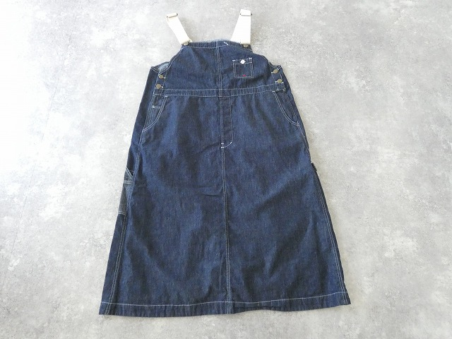 快晴堂(かいせいどう) HAYETE・Duty Wear小さな造船所のワークウエア6オンスデニムBIGオーバーオールスカートの商品画像3