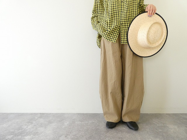 綿麻ヘビーキャンバスコクーンパンツ