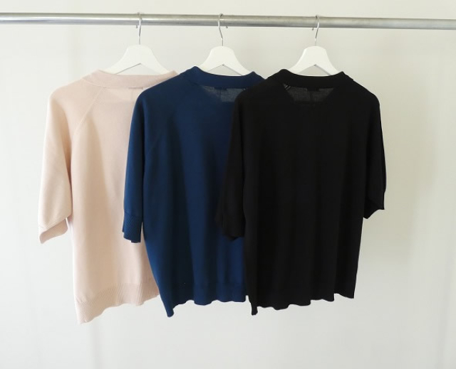 homspun(ホームスパン) ソフトコンパクトヤーン6分袖襟付きカーディガンの商品画像12