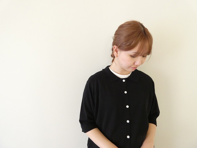 homspun(ホームスパン) ソフトコンパクトヤーン6分袖襟付きカーディガンの商品画像6