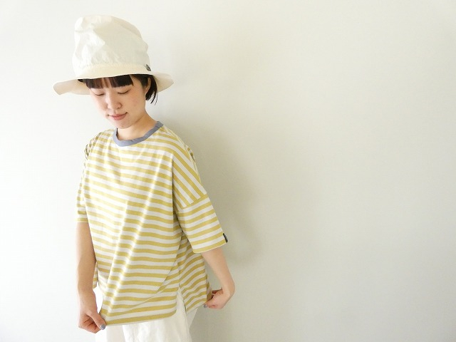 天竺ボーダー半袖BIGリンガーT