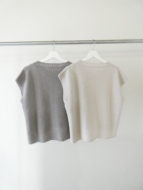 evam eva(エヴァムエヴァ) cotton linen vestの商品画像11
