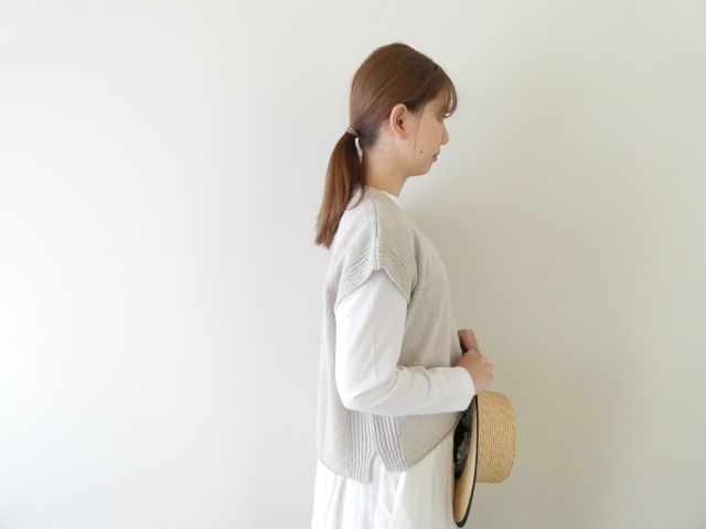 evam eva(エヴァムエヴァ) cotton linen vestの商品画像8