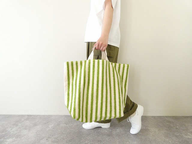 Loop Stripe box Tote bag