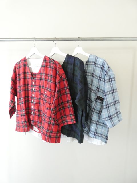 快晴堂(かいせいどう) タータンチェック/エバーグリーンふわりカーディガンの商品画像11