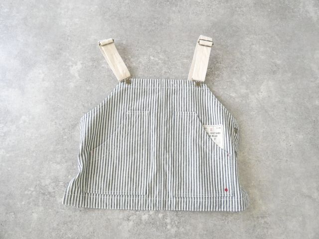 快晴堂(かいせいどう) HAYATE・Duty Wear/小さな造船所のワークウエアヒッコリーオーバーオールベストの商品画像11