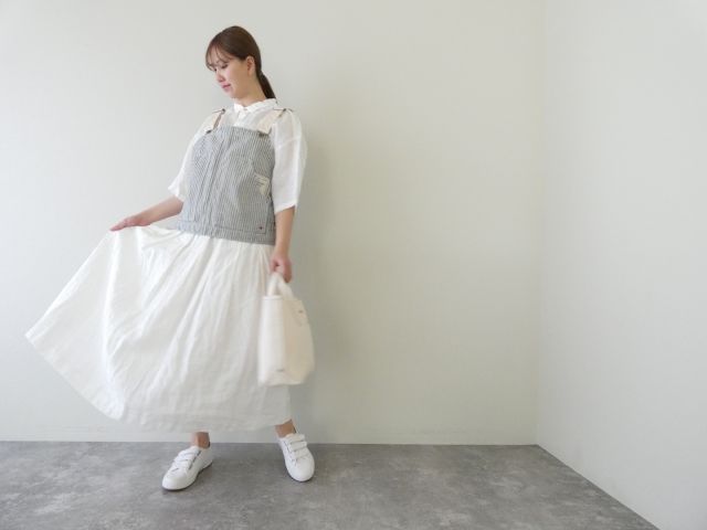 快晴堂(かいせいどう) HAYATE・Duty Wear/小さな造船所のワークウエアヒッコリーオーバーオールベストの商品画像2