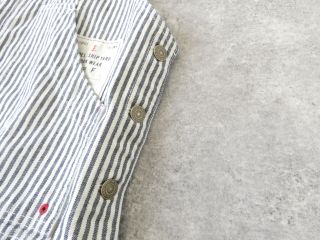 快晴堂(かいせいどう) HAYATE・Duty Wear/小さな造船所のワークウエアヒッコリーオーバーオールベストの商品画像27