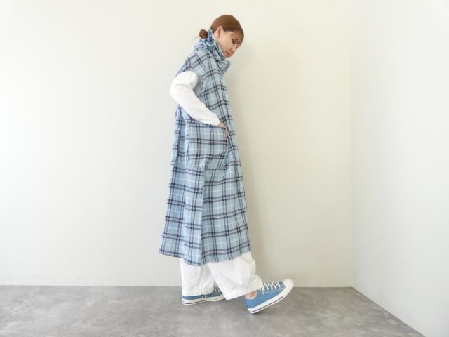 快晴堂(かいせいどう) タータンチェック/エバーグリーン5ポケットワンピースの商品画像10