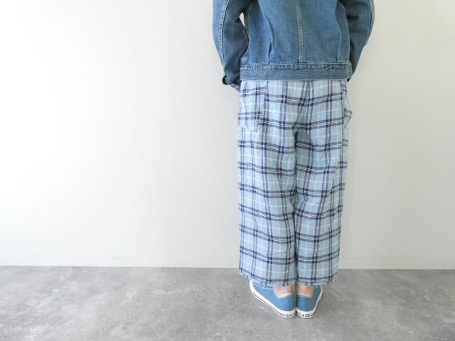 快晴堂(かいせいどう) タータンチェック/エバーグリーン斜めポケットパンツの商品画像11