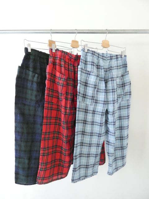 快晴堂(かいせいどう) タータンチェック/エバーグリーン斜めポケットパンツの商品画像13