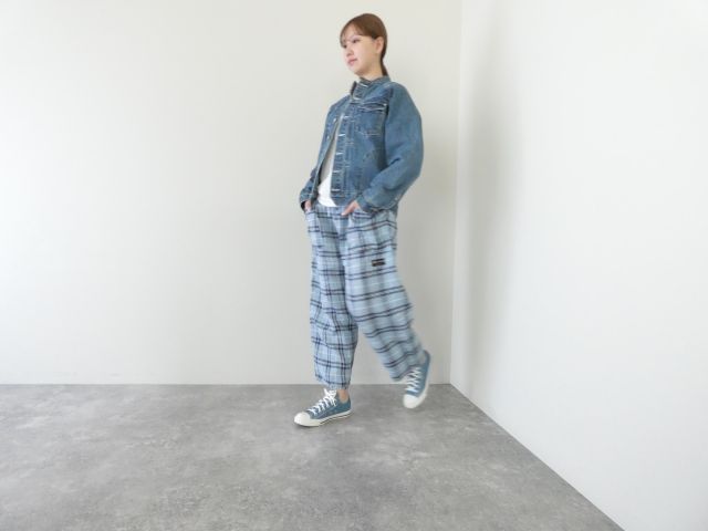 快晴堂(かいせいどう) タータンチェック/エバーグリーン斜めポケットパンツの商品画像8