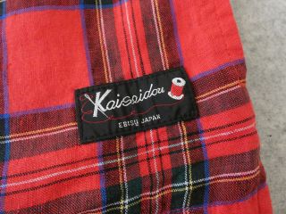 快晴堂(かいせいどう) タータンチェック/エバーグリーンセーラーズシャツの商品画像45