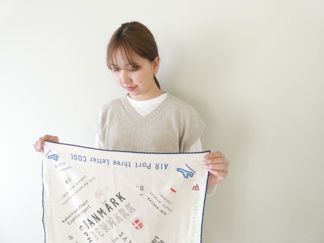 快晴堂(かいせいどう) バンダナ・国際空港のスリーレターコード柄の商品画像6
