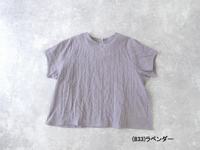 Sarahwear(サラウェア) Shirring Lawn Check　シャーリングローンチェッククルーネック半袖ブラウスの商品画像42
