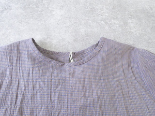 Sarahwear(サラウェア) Shirring Lawn Check　シャーリングローンチェッククルーネック半袖ブラウスの商品画像45