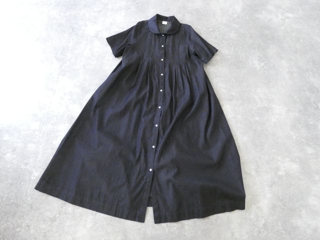 bulle de savon(ビュルデサボン) 5.5ozデニム丸衿ワンピースの商品画像11