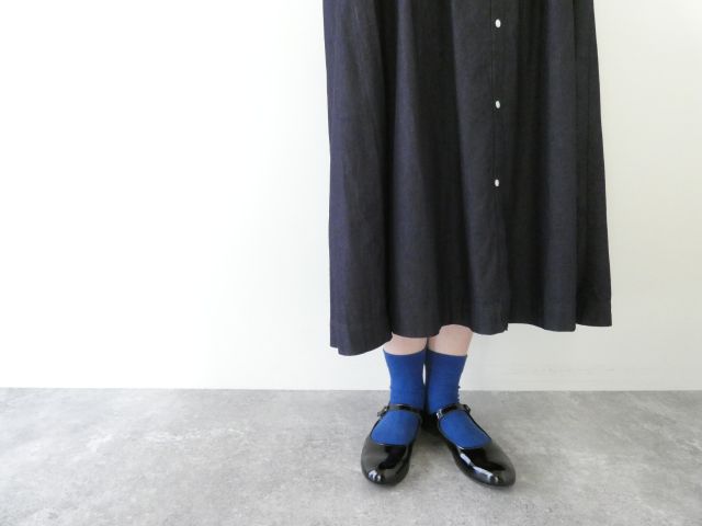 bulle de savon(ビュルデサボン) 5.5ozデニム丸衿ワンピースの商品画像6